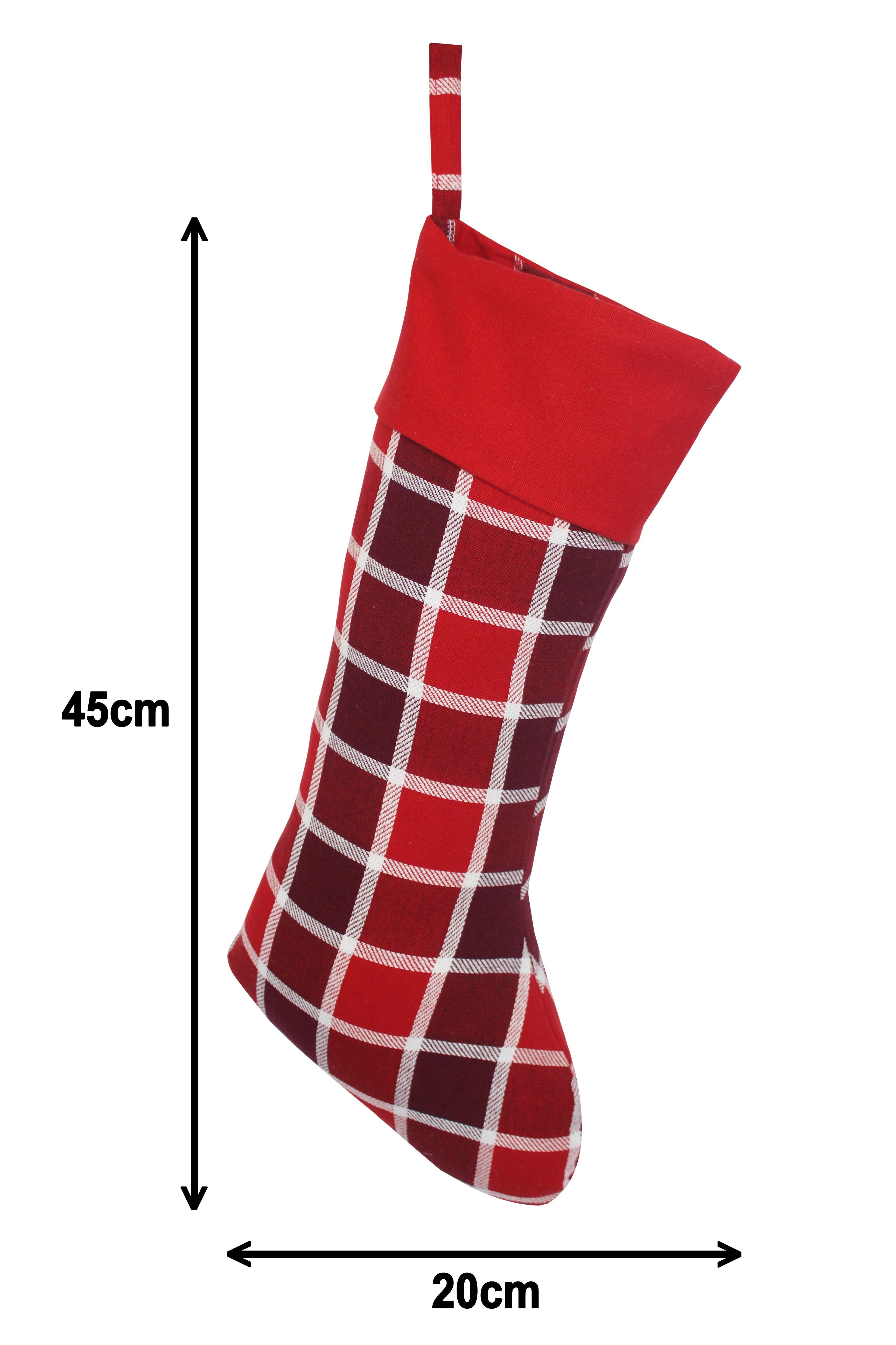 Cotton Xmas Gift Design Stockings Pack of 4
