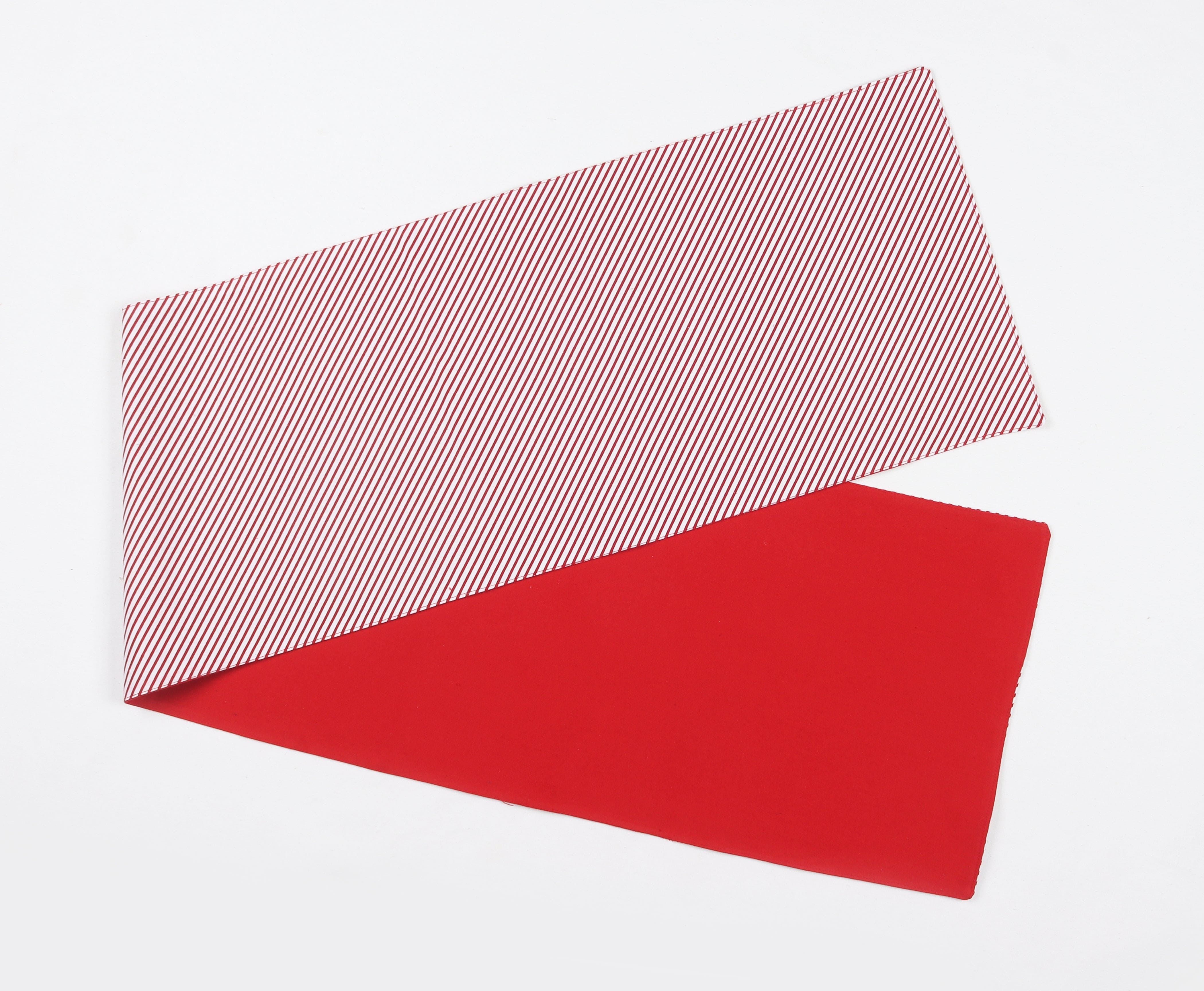 Cotton Xmas Cross Stripes Table Runner