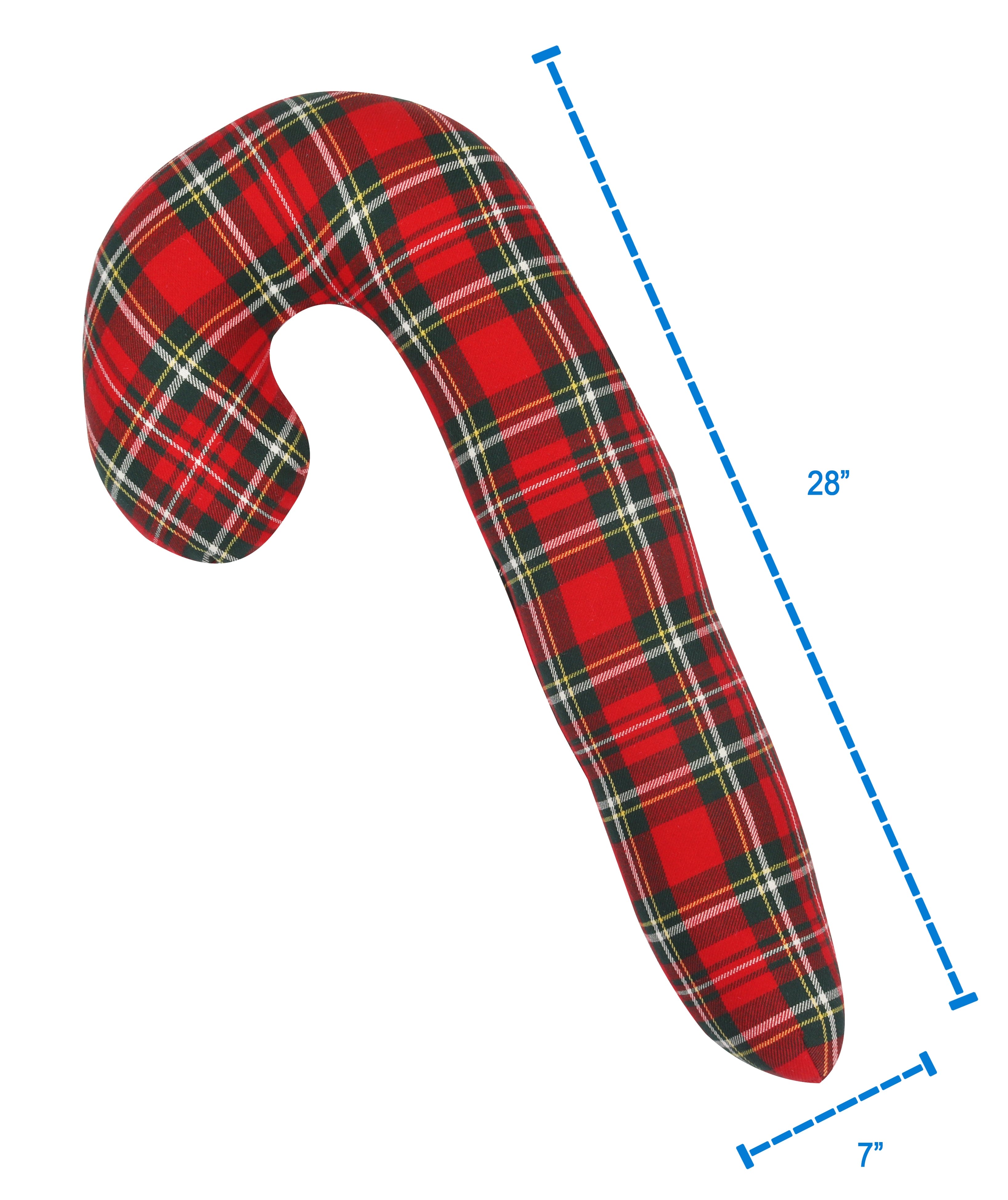 Cotton Christmas Checks with Sentiment Designed, Bell / Candy / Star / Tree Shaped Cushion with Recron Filled