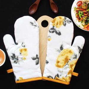 Cotton Elan Flower Oven Gloves Pack of 2 freeshipping - Airwill