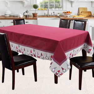Cotton Gnomo Border 6 Seater Table Cloths Pack Of 1 freeshipping - Airwill
