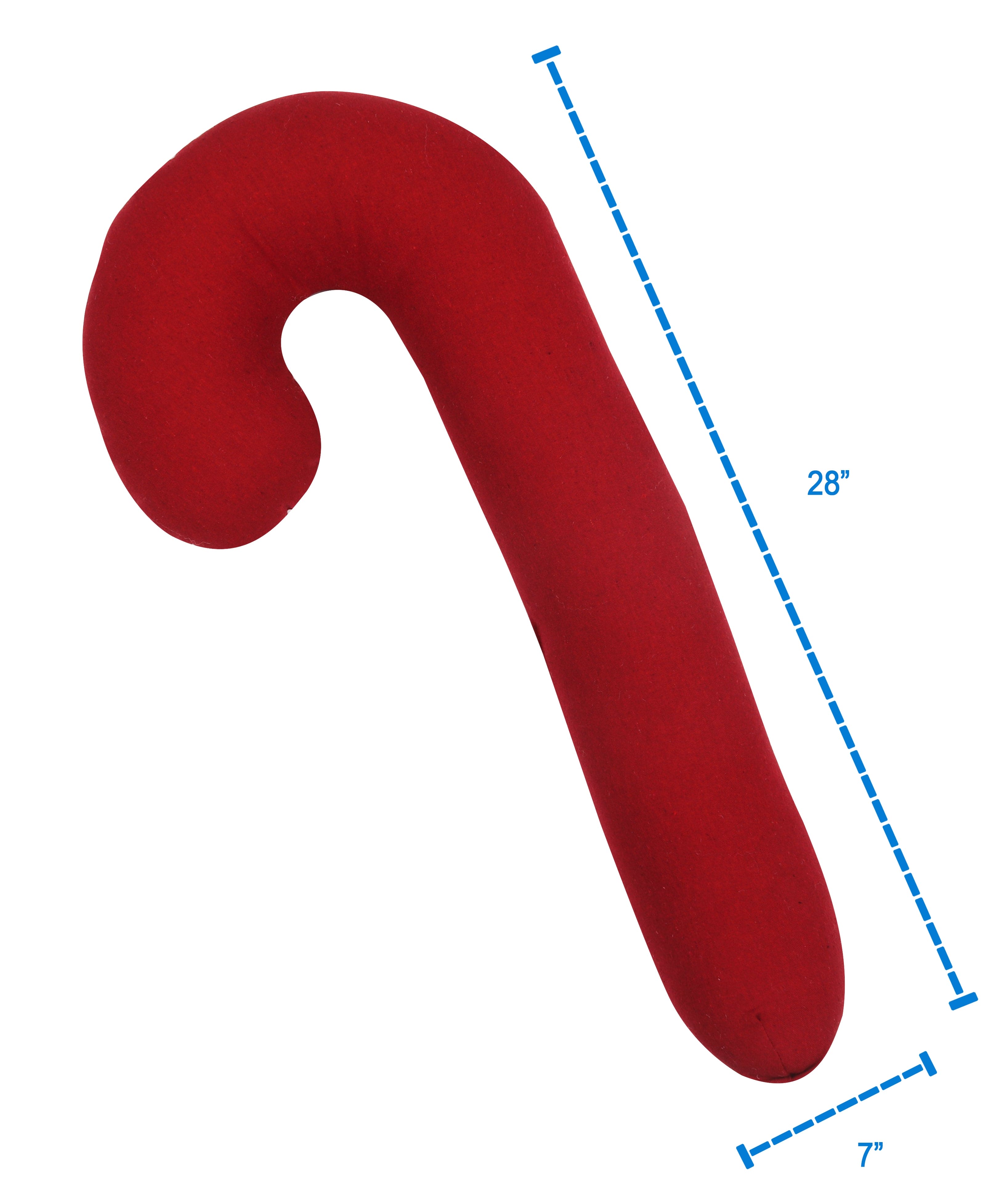 Cotton Christmas Solid Red Pattern Designed, Bell / Candy / Star / Tree Shaped Cushion with Recron Filled