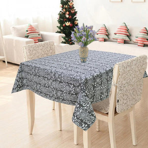 Cotton Grey Damask 2 Seater Table Cloths Pack Of 1 freeshipping - Airwill