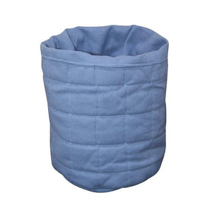 Cotton Plain Blue Fruit Basket Pack Of 1 freeshipping - Airwill
