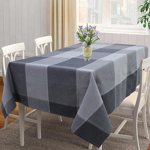 Cotton 4 Way Dobby Grey 4 Seater Table Cloths Pack Of 1 freeshipping - Airwill