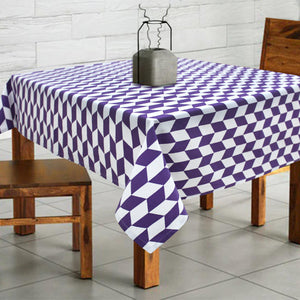 Cotton Classic Diamond Purple 2 Seater Table Cloths Pack Of 1 freeshipping - Airwill