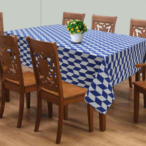 Cotton Classic Diamond Royal Blue 8 Seater Table Cloths Pack Of 1 freeshipping - Airwill
