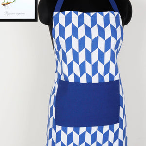 Cotton Classic Diamond Blue Free Size Apron Pack of 1 freeshipping - Airwill