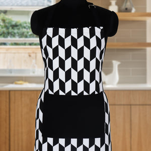 Cotton Classic Diamond Black Free Size Apron Pack of 1 freeshipping - Airwill