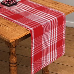 Cotton Track Dobby Red 152cm Length Table Runner Pack Of 1 freeshipping - Airwill
