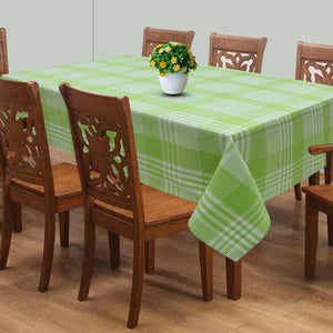 Cotton Track Dobby Green 8 Seater Table Cloths Pack Of 1 freeshipping - Airwill