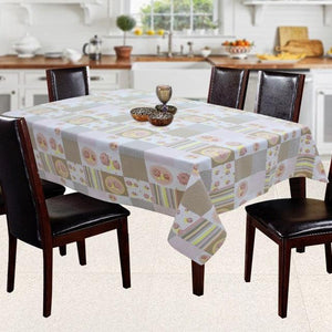 Cotton Check Flower 6 Seater Table Cloths Pack Of 1 freeshipping - Airwill