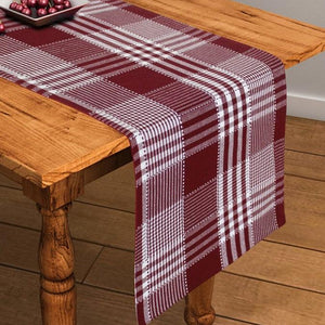 Cotton Track Dobby Maroon 152cm Length Table Runner Pack Of 1 freeshipping - Airwill