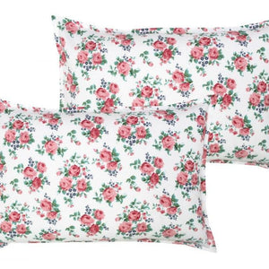Cotton Small Pink Rose Pillow Covers Pack Of 2 freeshipping - Airwill
