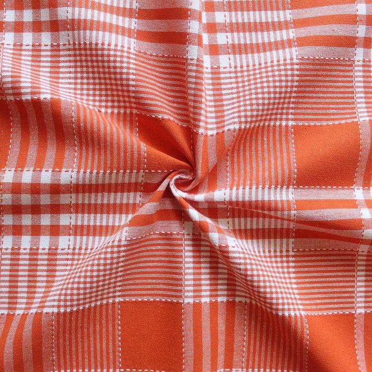 Cotton Track Dobby Orange Table Runner