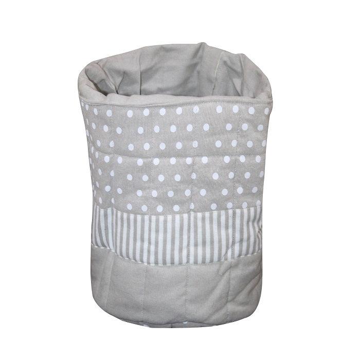 Cotton Striped and Polka Dot Fruit Basket