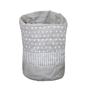 Cotton Striped and Polka Dot Fruit Basket Pack Of 1 freeshipping - Airwill