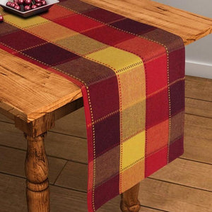 Cotton Dobby Red 152cm Length Table Runner Pack Of 1 freeshipping - Airwill