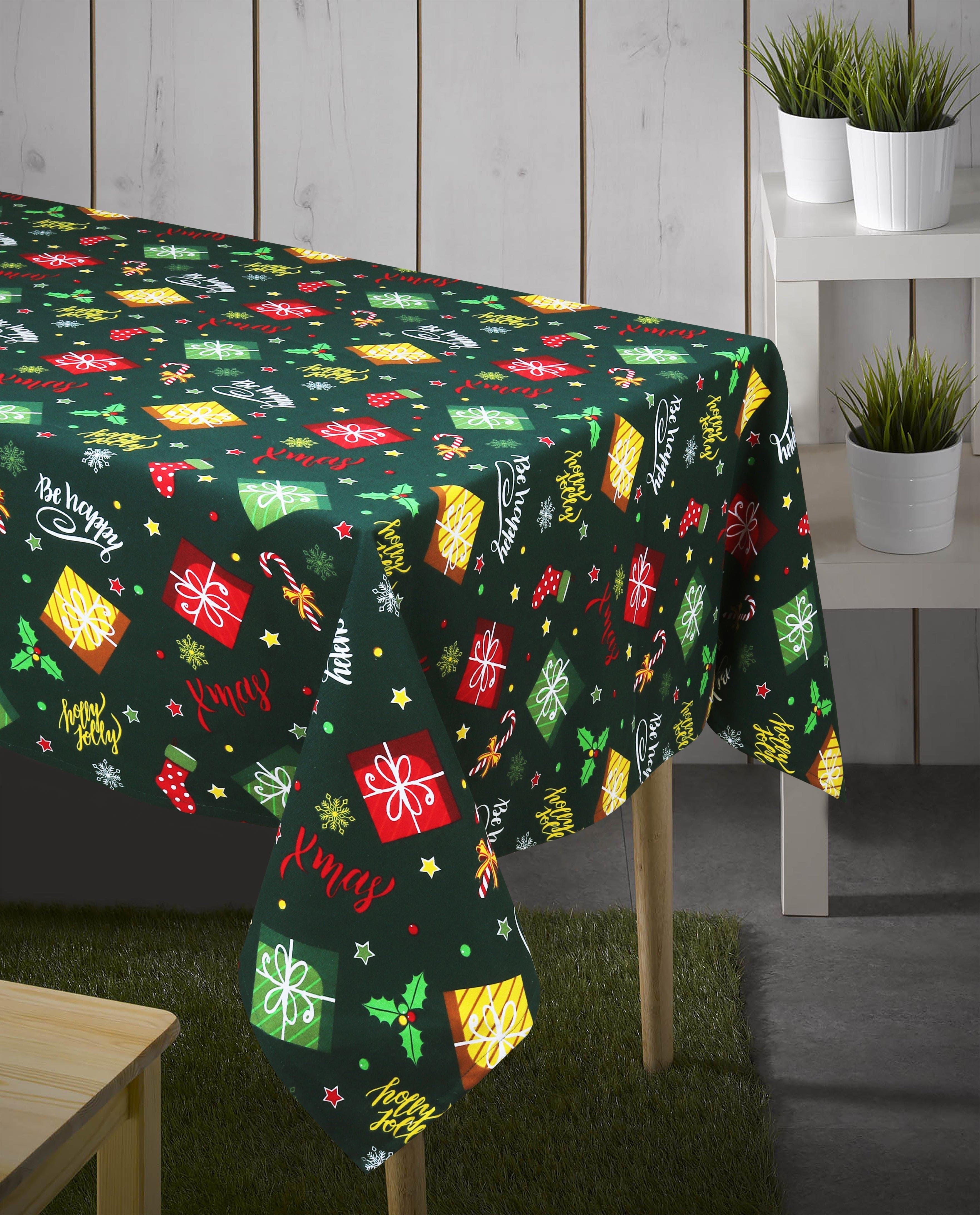 Cotton Xmas Gift box 2 Seaters Table Cloths