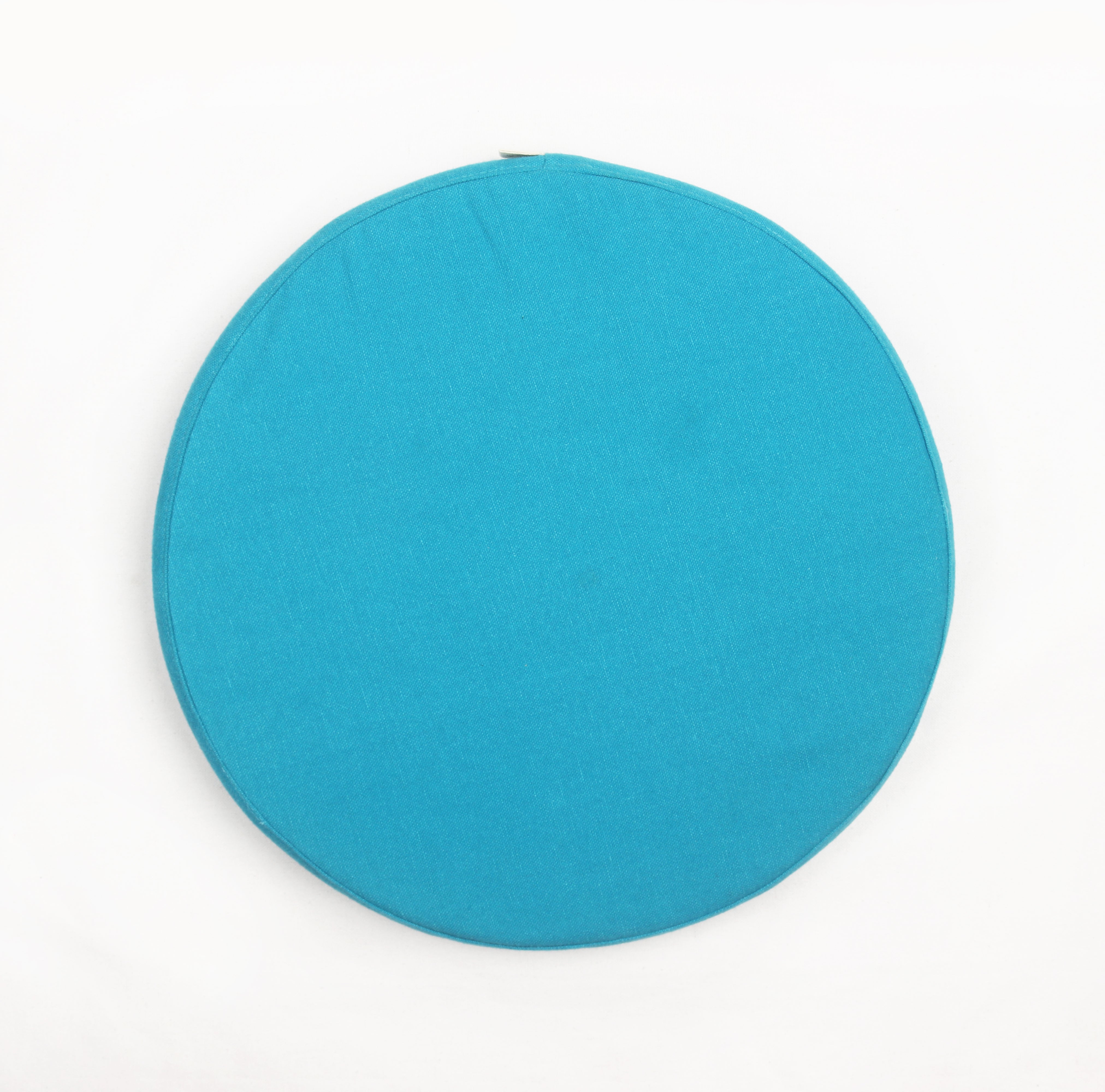 Cotton Blue Round Chair Pad Pack of 2