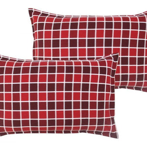 Cotton Xmas Check Pillow Covers Pack Of 2 freeshipping - Airwill