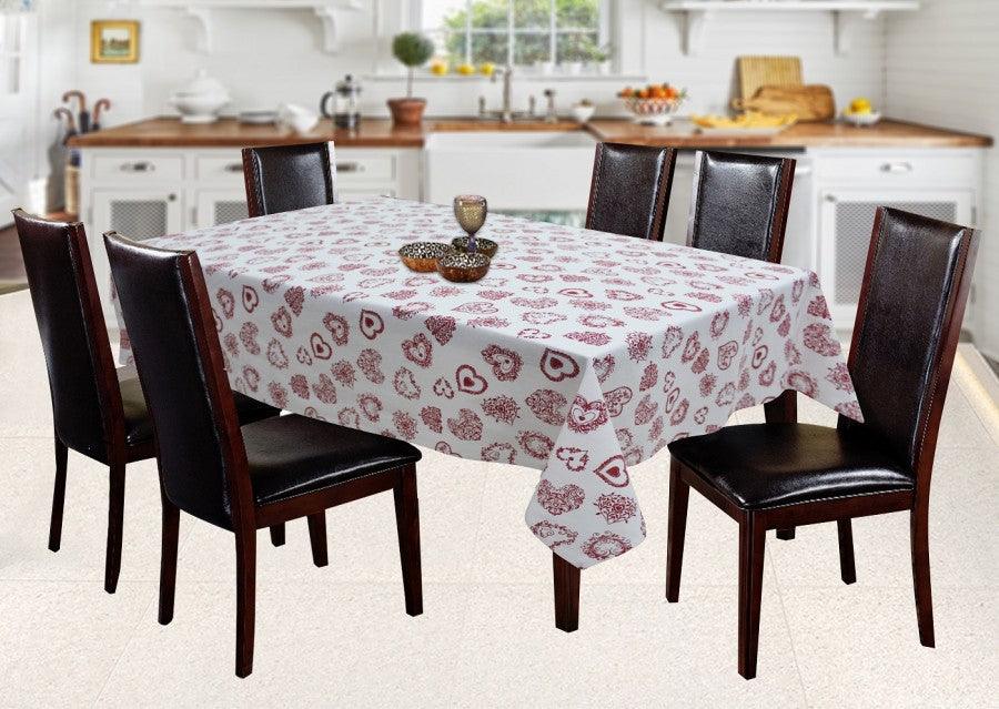 Cotton Red Heart 6 Seater Table Cloths