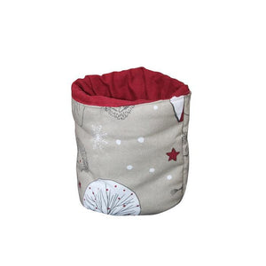 Cotton Printed Star and Dot Fruit Basket Pack Of 1 freeshipping - Airwill