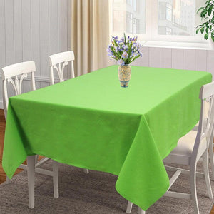 Cotton Solid Apple Green 4 Seater Table Cloths Pack Of 1 freeshipping - Airwill