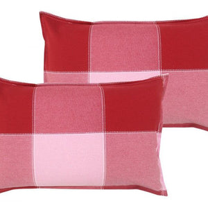 Cotton 4 Way Dobby Red Pillow Covers Pack Of 2 freeshipping - Airwill
