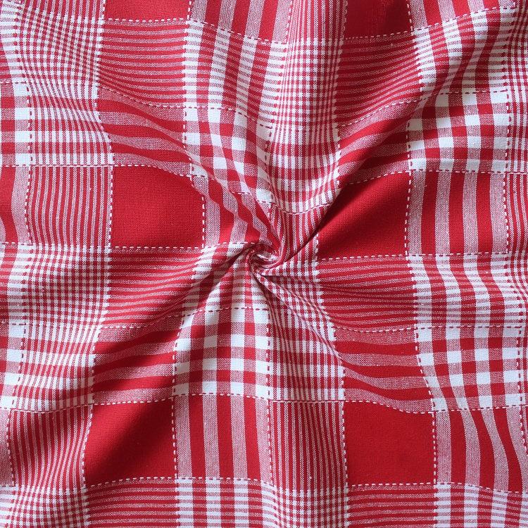 Cotton Track Dobby Red 4 Seater Table Cloths