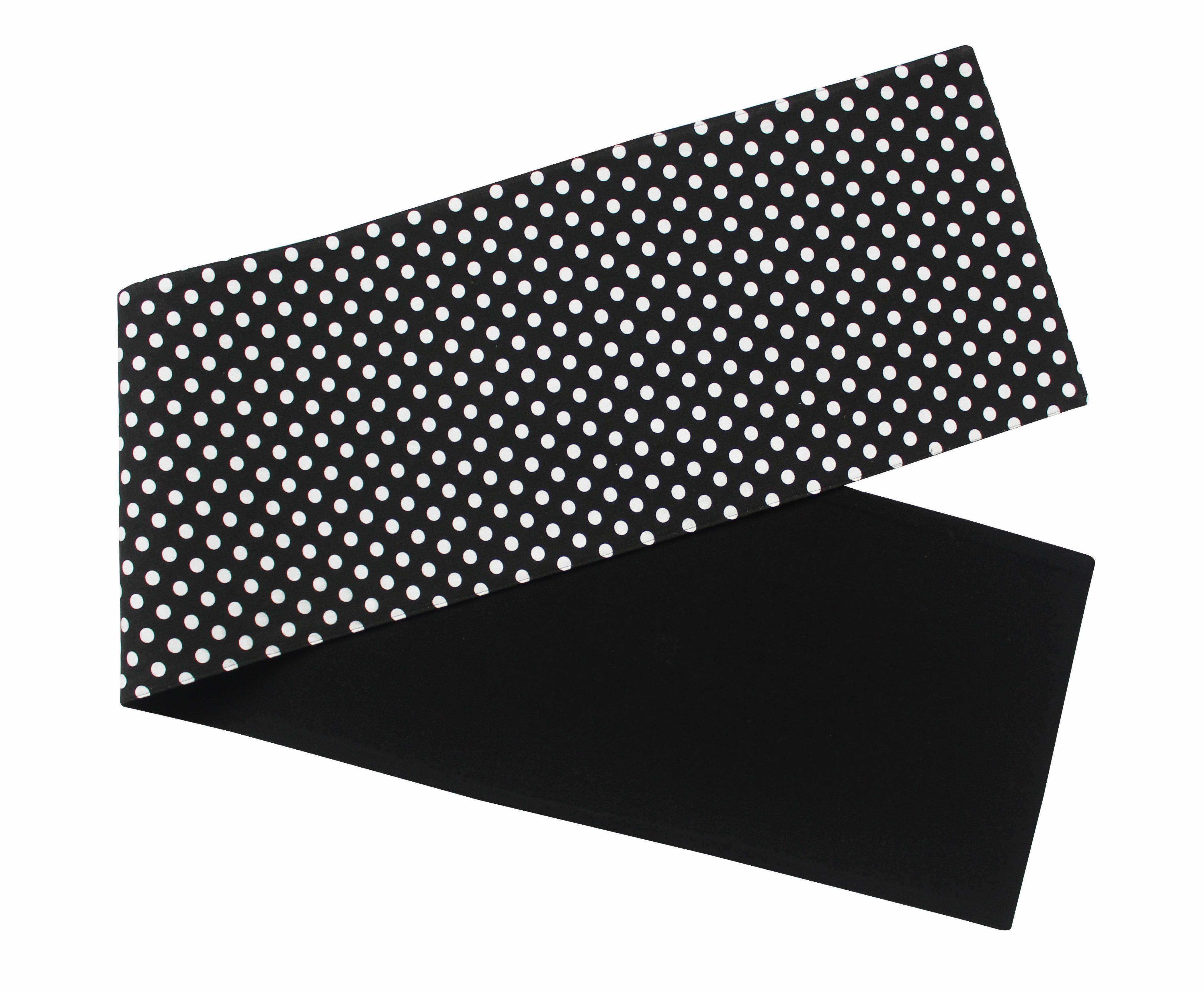 Cotton Black Polka Dot Table Runner