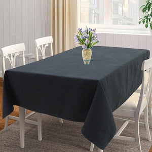 Cotton Solid Steel Grey 4 Seater Table Cloths Pack Of 1 freeshipping - Airwill