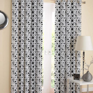 Cotton Wild Animals 7ft Door Curtains Pack Of 2 freeshipping - Airwill