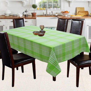 Cotton Track Dobby Green 6 Seater Table Cloths Pack Of 1 freeshipping - Airwill
