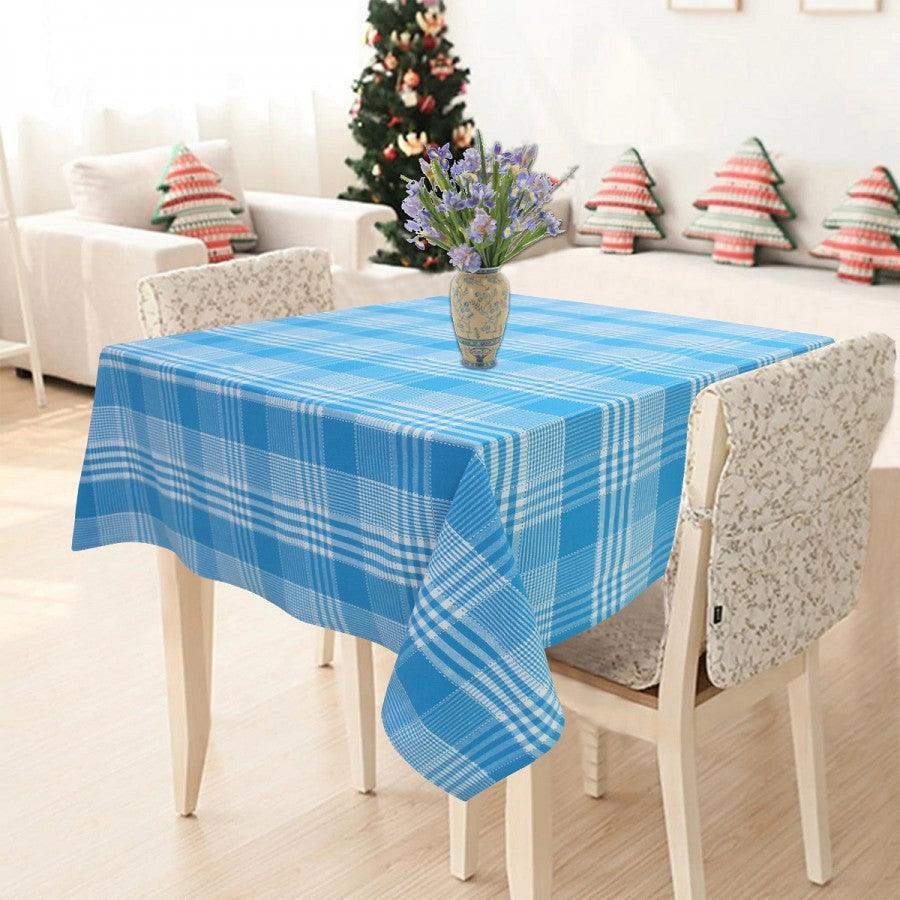 Cotton Track Dobby Blue 2 Seaters Table Cloths