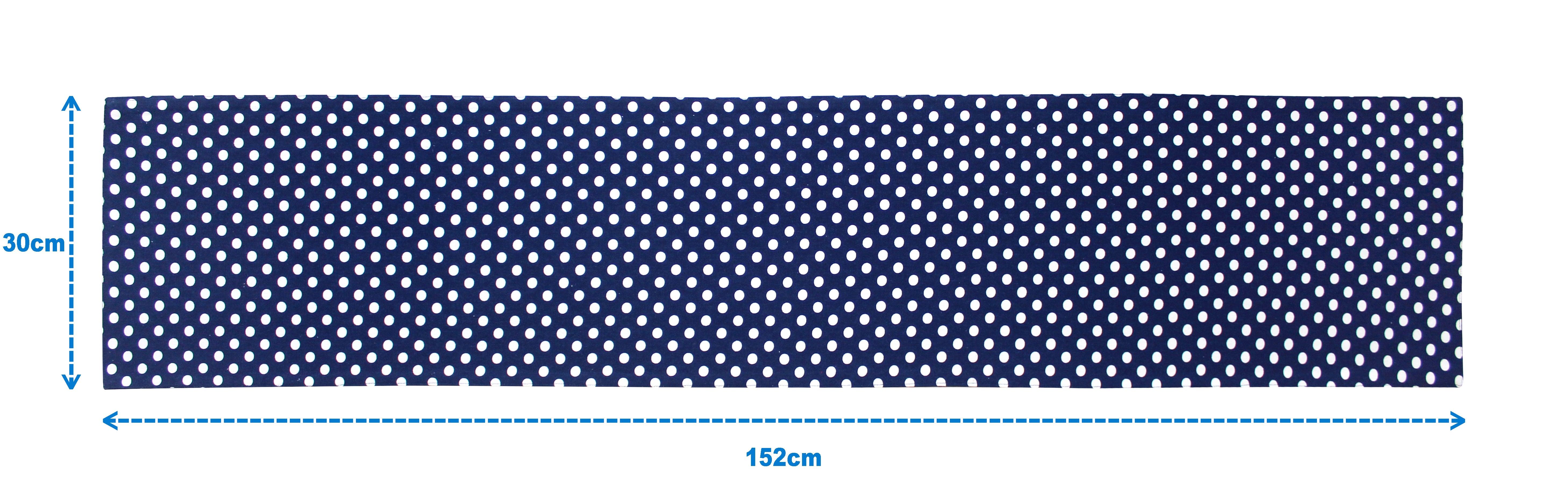 Cotton Blue Polka Dot Table Runner