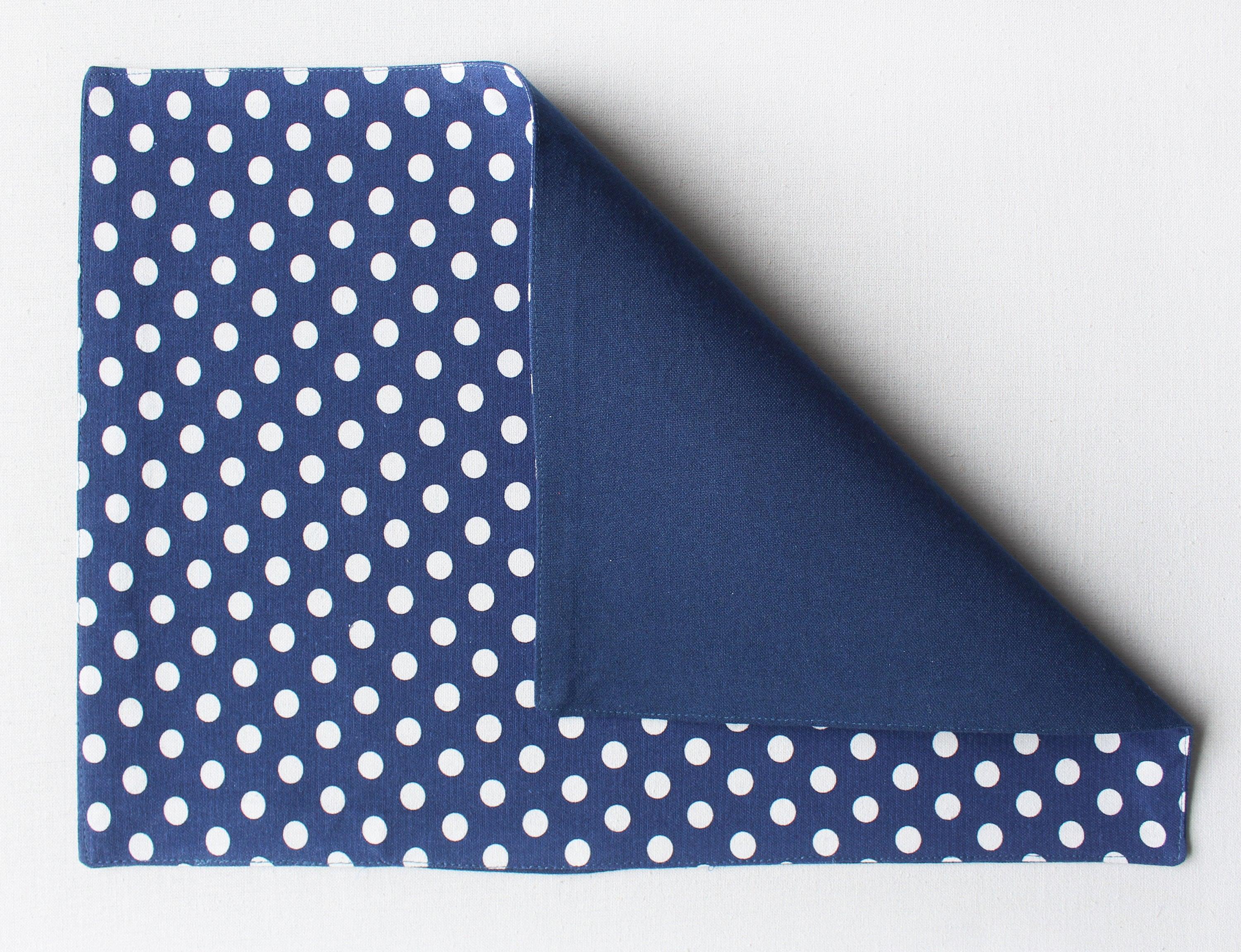 Cotton Blue Polka Dot Table Placemats Pack Of 4