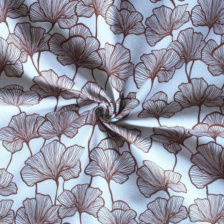 Cotton Single Leaf Brown Long 9ft Door Curtains Pack Of 2