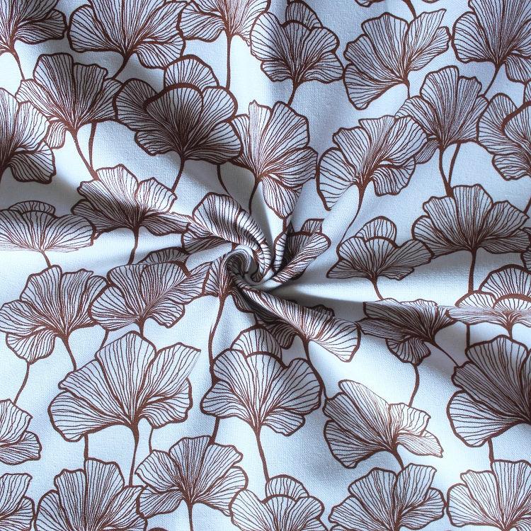 Cotton Single Leaf Brown 7ft Door Curtains Pack Of 2