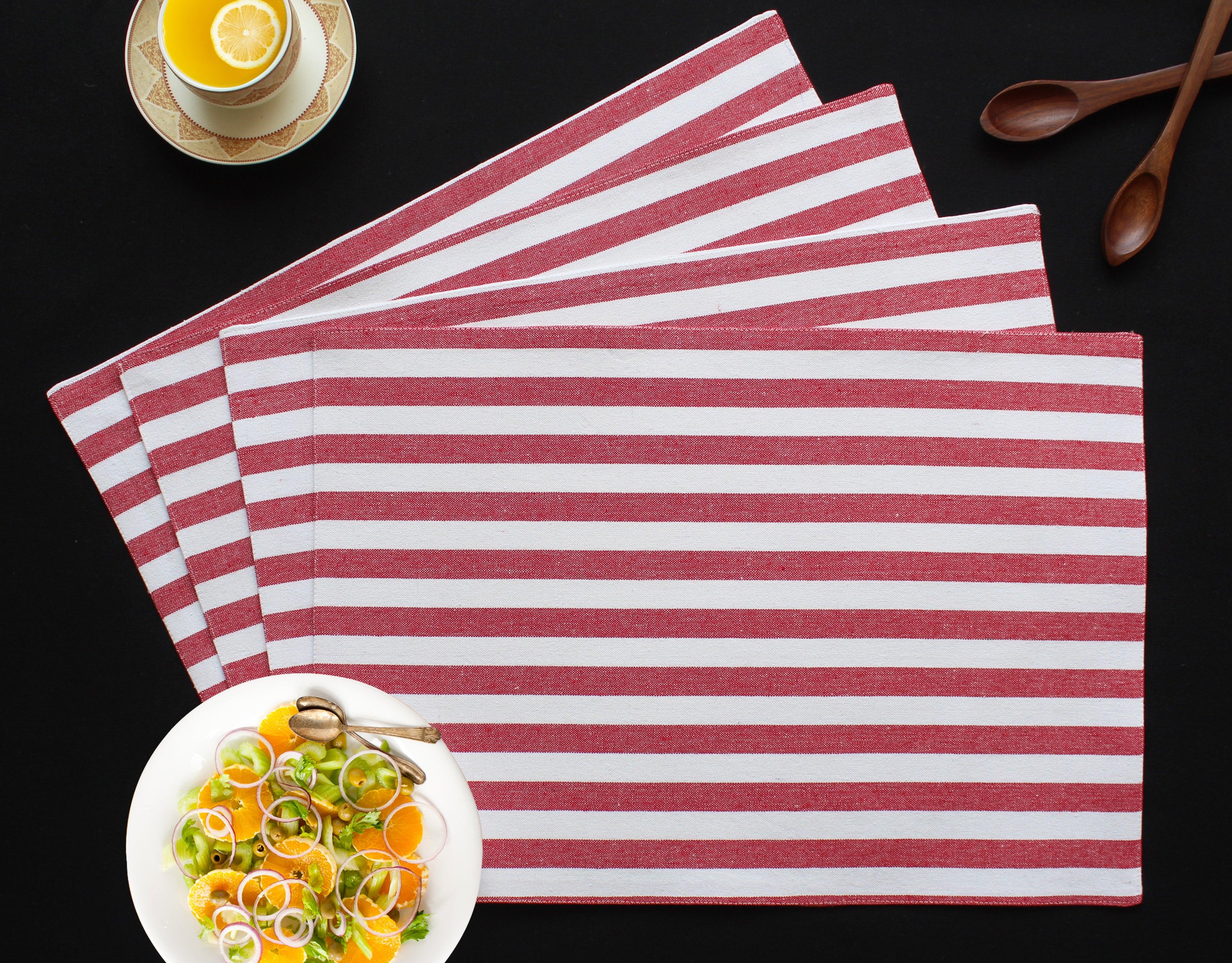 Cotton Candy Stripe Placemats Pack of 4