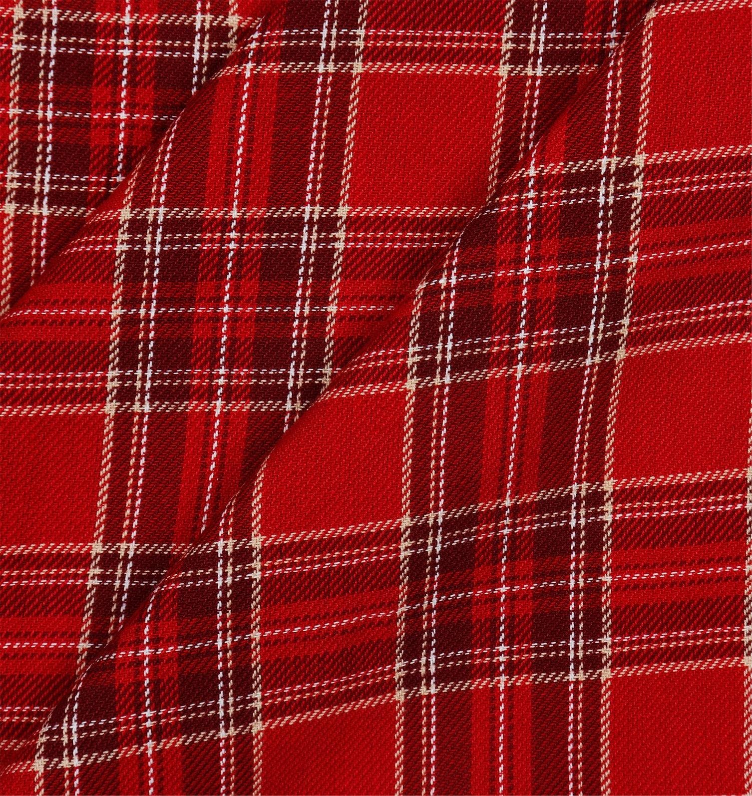 Cotton Xmas Big Red Check  6 Seater Table Cloths