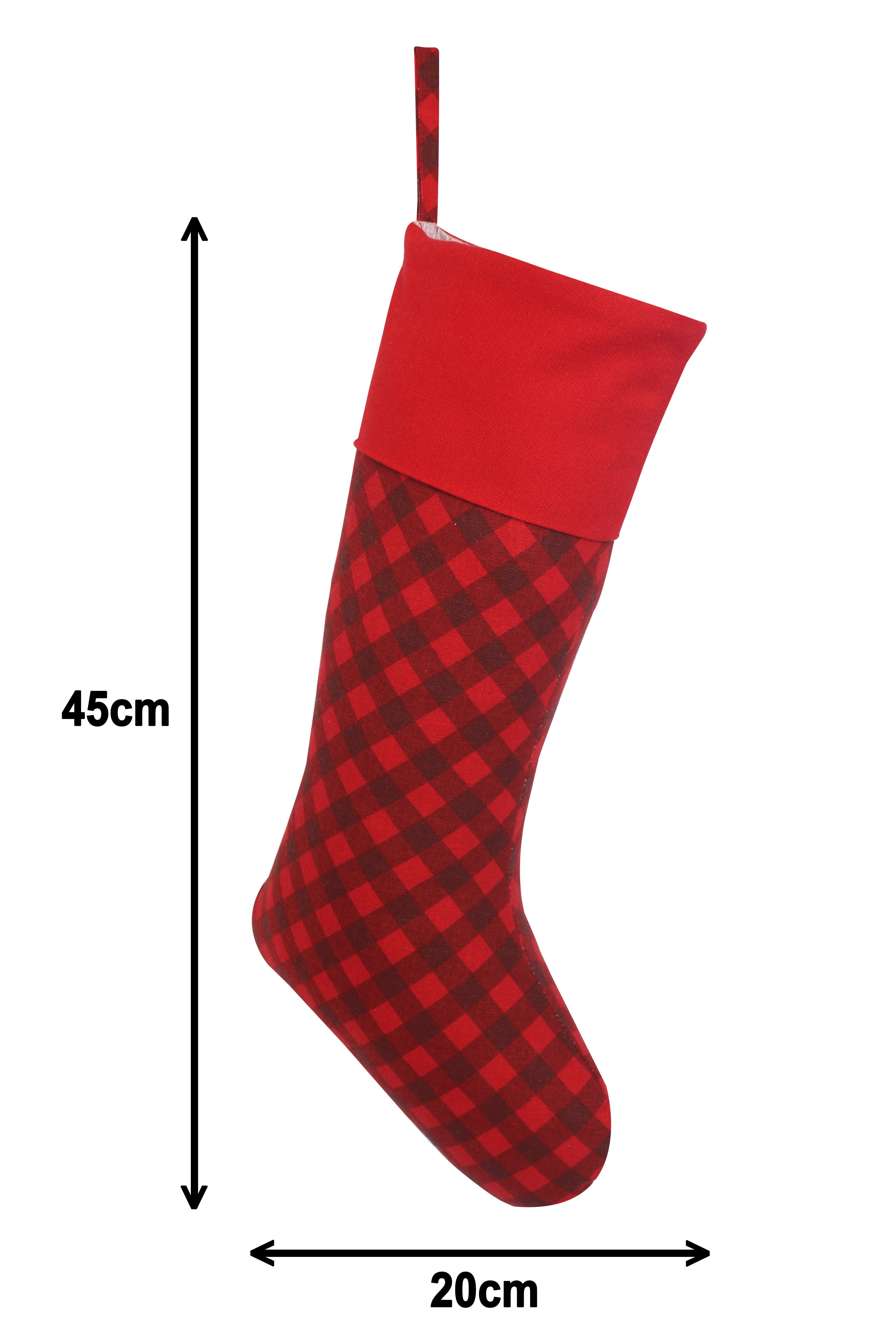 Cotton Xmas Gift Design Stockings Pack of 4