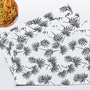 Cotton Neem Leaf Table Placemats Pack Of 4 freeshipping - Airwill