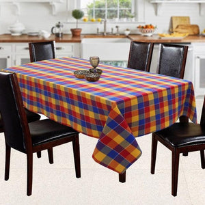 Cotton Adukalam Check 6 Seater Table Cloths Pack Of 1 freeshipping - Airwill