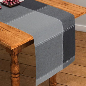Cotton 4 Way Dobby Grey 152cm Length Table Runner Pack Of 1 freeshipping - Airwill