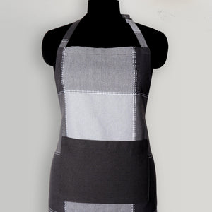 Cotton 4 Way Dobby Grey With Solid Pocket Free Size Apron Pack Of 1 freeshipping - Airwill