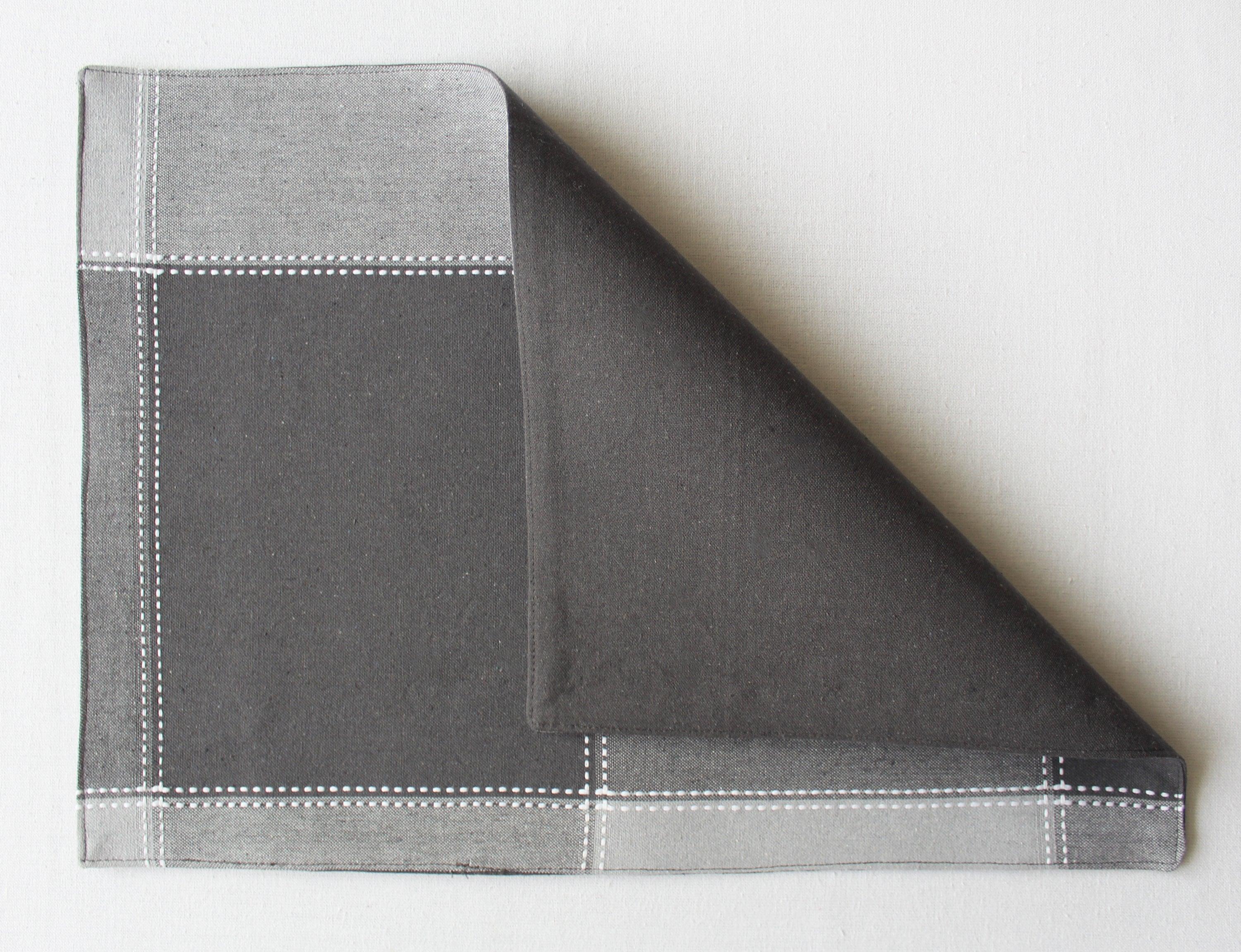 Cotton 4 Way Dobby Grey Table Placemats Pack Of 4