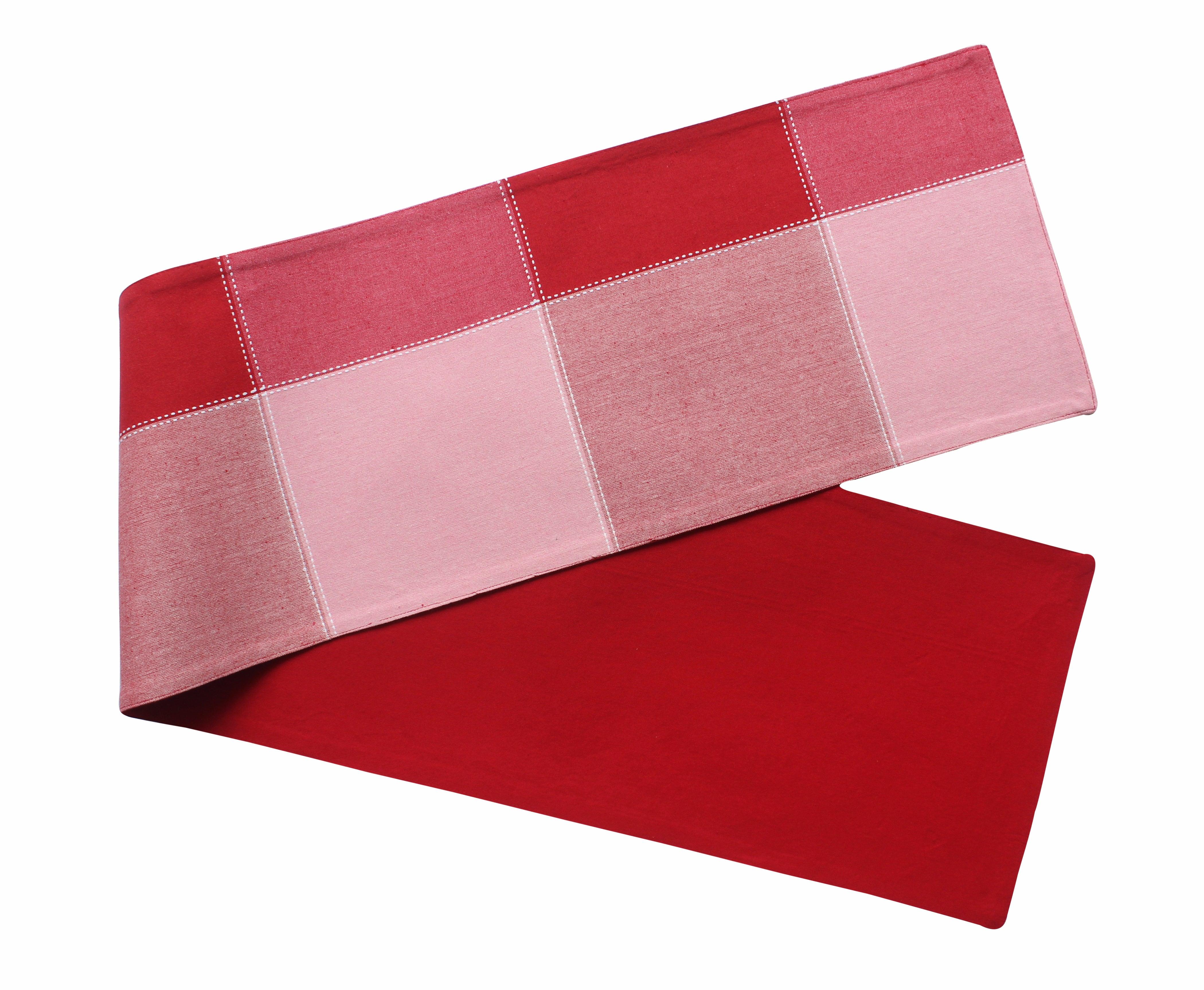 Cotton 4 Way Dobby Red Table Runner