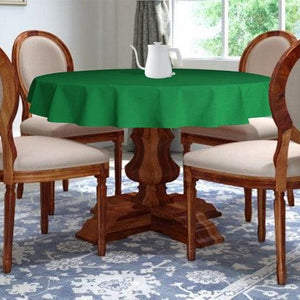Cotton Solid Parrot Green 4 Seater Table Cloths Pack Of 1 freeshipping - Airwill