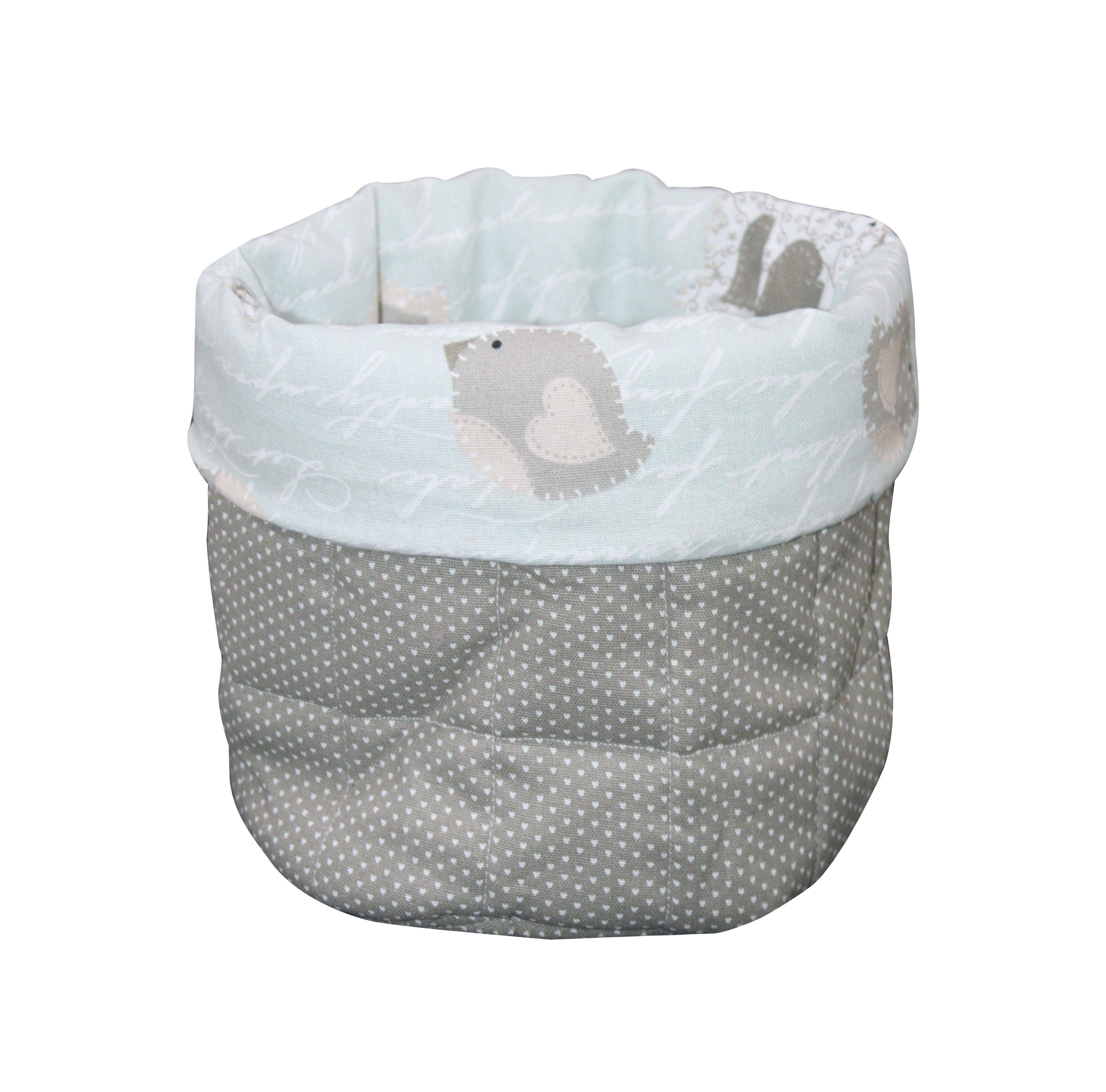 Cotton Grey Fish Fruit Basket